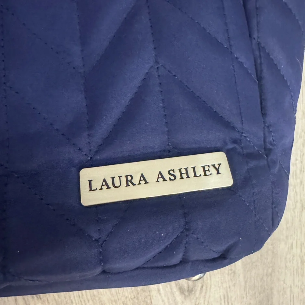 Laura Ashley Deep Blue Quilted Baby Bag